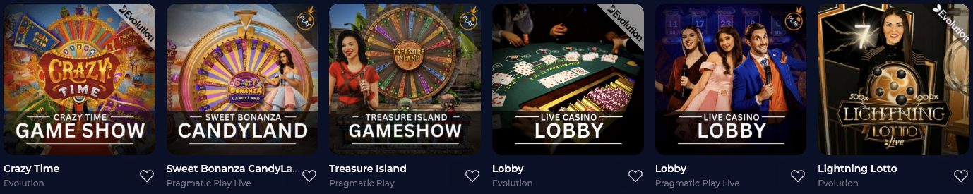 Nine Casino Live Spiele
